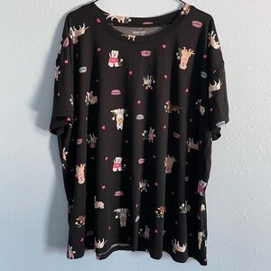 Joyspun dog design sleep shirt